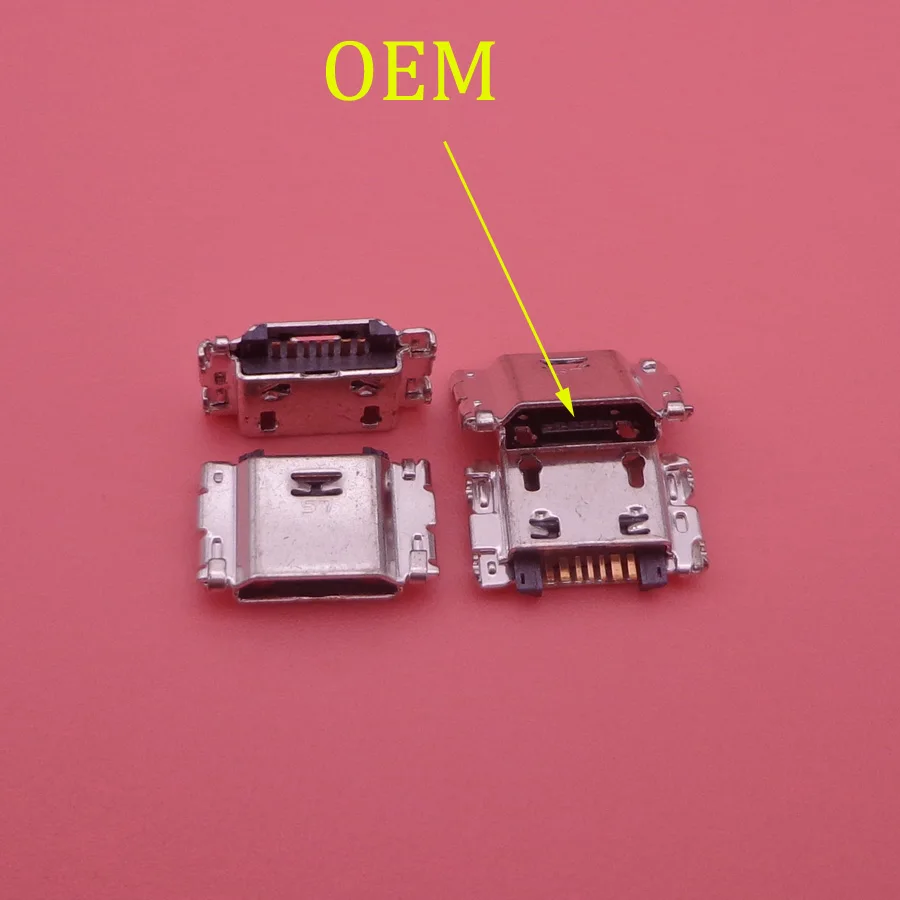 100 шт. 7 pin Micro штепсельное гнездо USB разъема для подключения зарядного устройства для Samsung Galaxy J3 J5 J7 J1 J100 J330 J330F J530 J530F J730 J730F