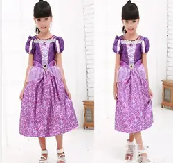 Бесплатная доставка элегантное детское платье принцессы костюмы Новый Дизайн Дети платье для девочек show Best подарок для праздничная одежда