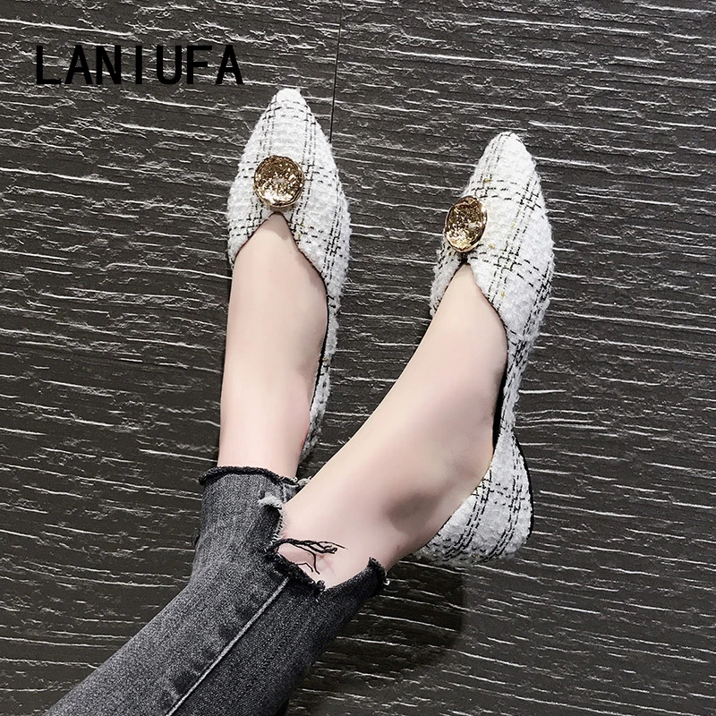 

Women casual Ballet dancing Flats shoes Summer women Comfort Pointed Toe Slip On Boat Shoes mujer Zapatos plus size 35-40 #335