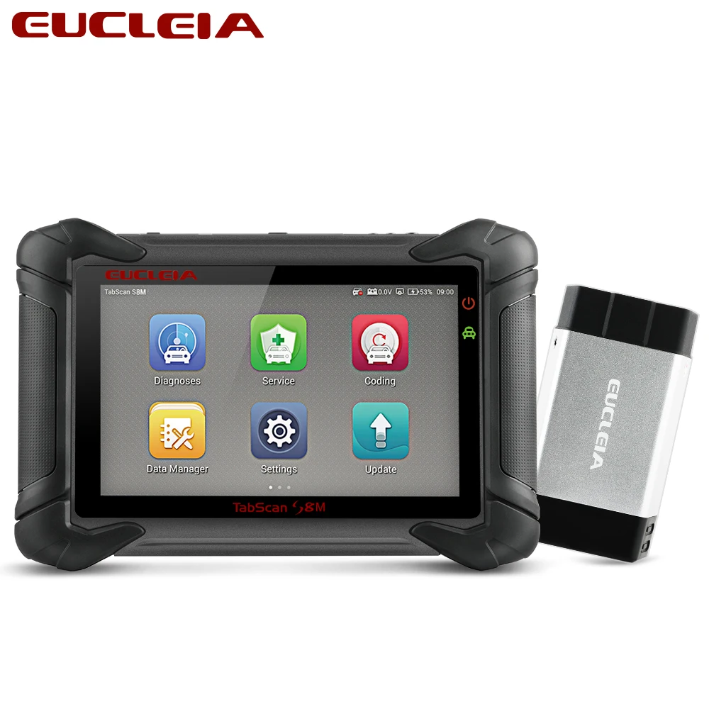 EUCLEIA S8M Bluetooth полная система OBD2 сканер ABS SRS TPS EPB сброс масла OBD2 автомобильный сканер PK MS906 автомобильный диагностический инструмент