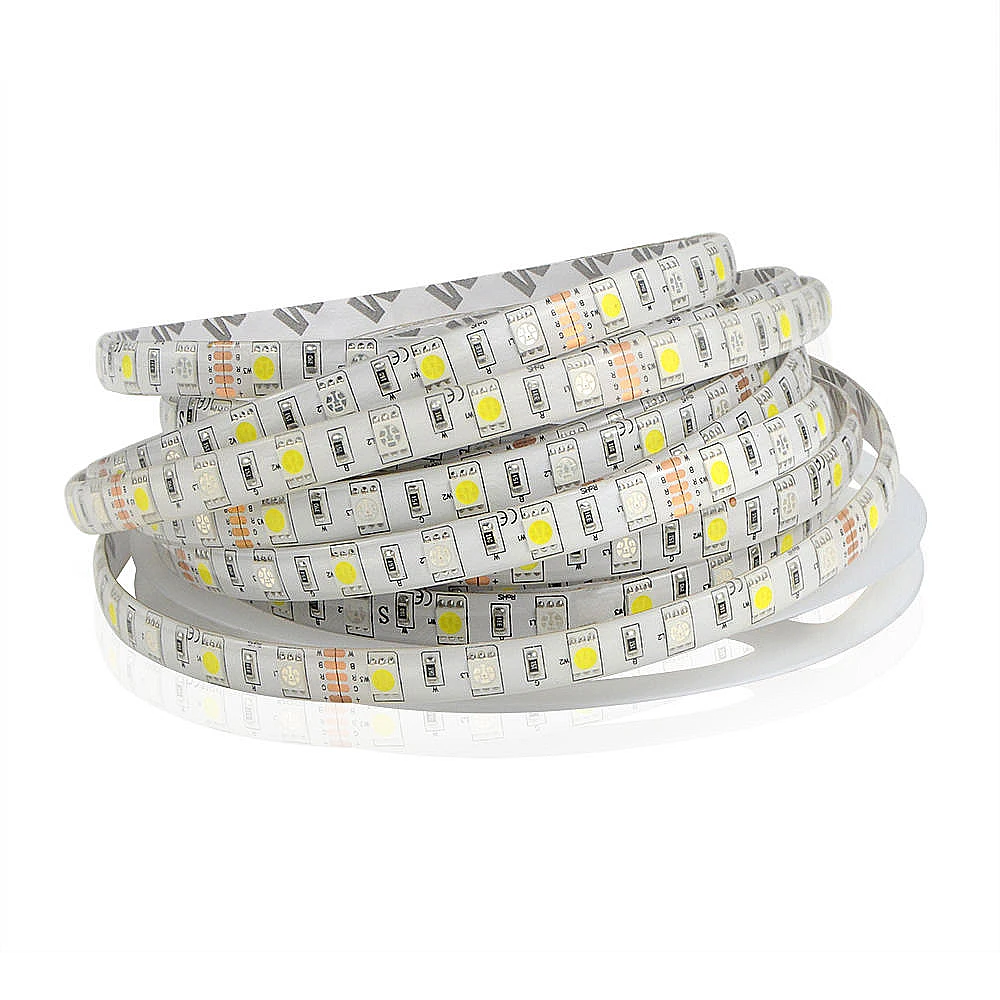 buy LED Strip 5050 RGBW DC 12V 24V Flexible LED Light RGB + White RGB + Warm White 60 LED m 5m lot.