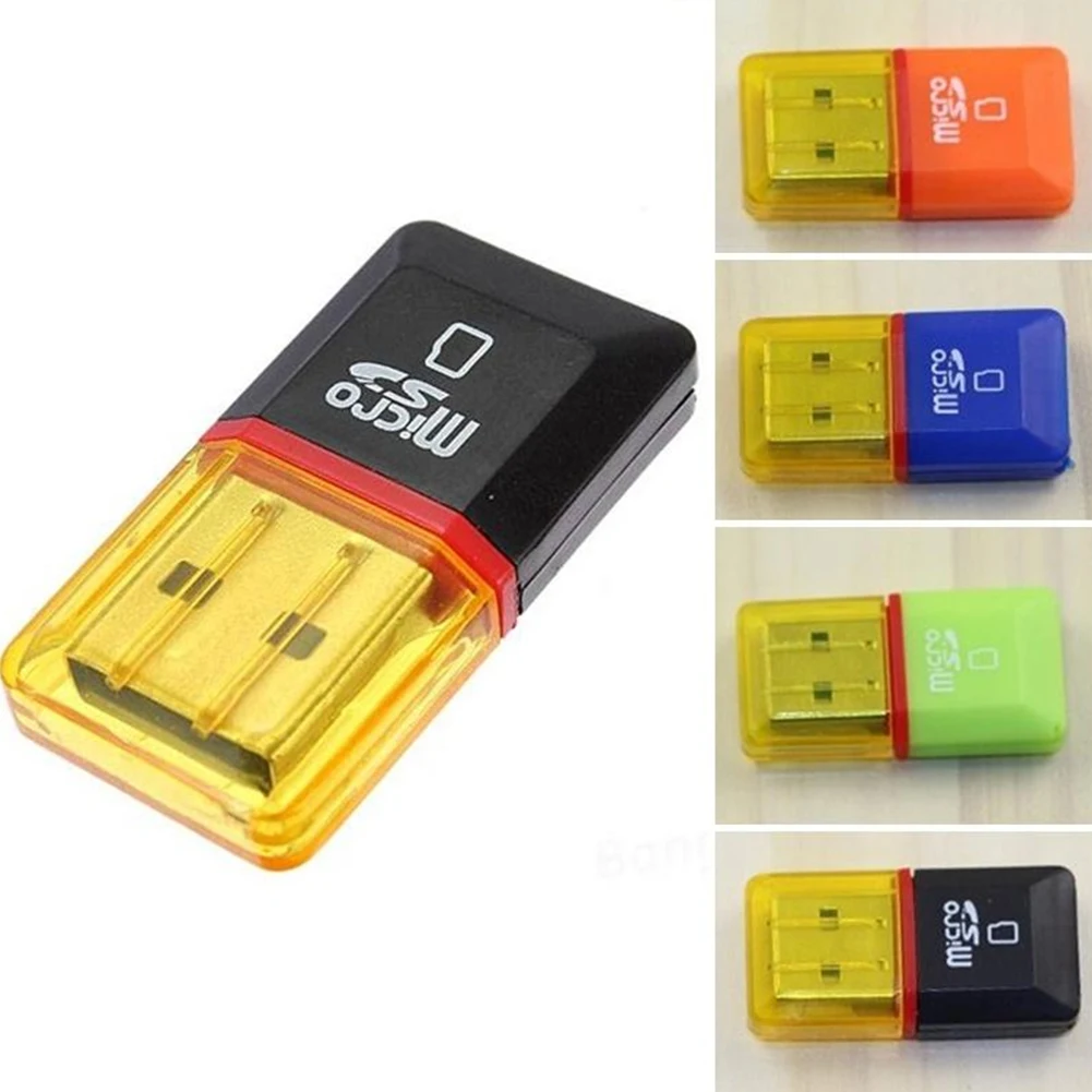 

2 Pcs USB 2.0 Mini Micro SD TF Card Reader Adapter Memory T-Flash Card Reader