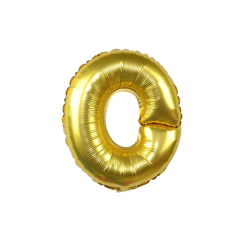 16 дюймов золотой алюминиевой фольги Воздушные шары в виде алфавита Свадьба День рождения DIY украшения Письмо надувной воздушный шар Декор Аксессуары