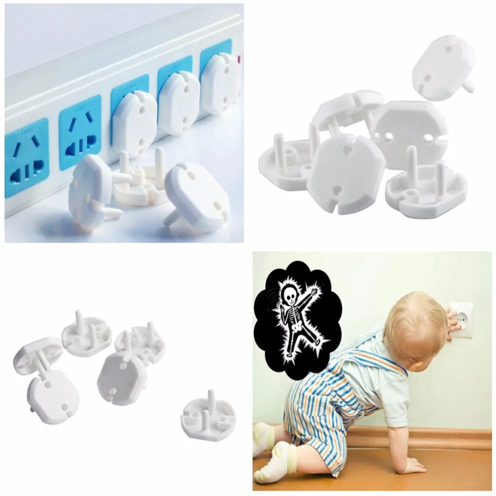 10 Pcs Baby Electrical Safety Protector Socket Cover Cap Child Guard Against Electric Shock