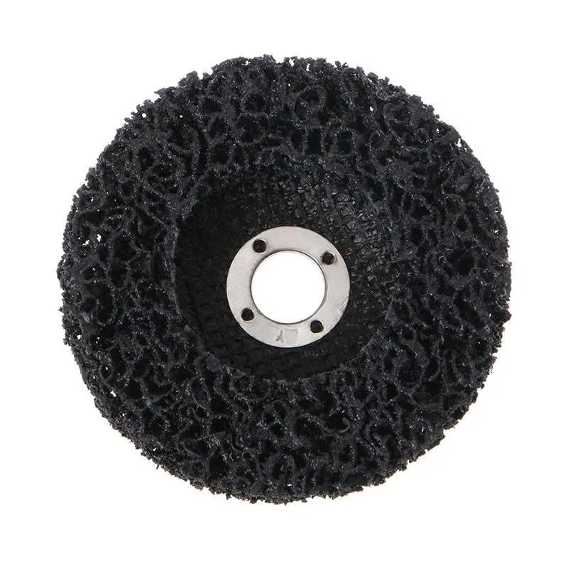 100 мм полиполосный диск абразивные колеса для удаления краски ржавчины чистые шлифовальные круги для углового шлифовального станка - Цвет: BK