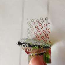 500 шт Заказная лента для контроля вскрытия Коробки герметизация сумки этикетки гарантия открытая пустая наклейка маслостойкая упаковочная бирка