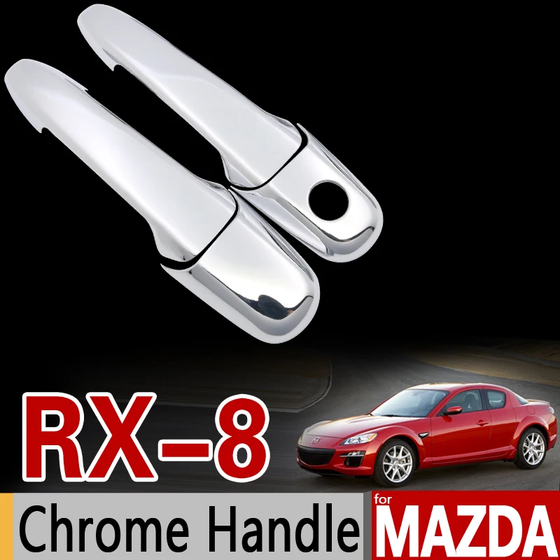 for Mazda RX 8 Chrome Handle Cover Trim Set RX8 RX 8 2002 2003 2004