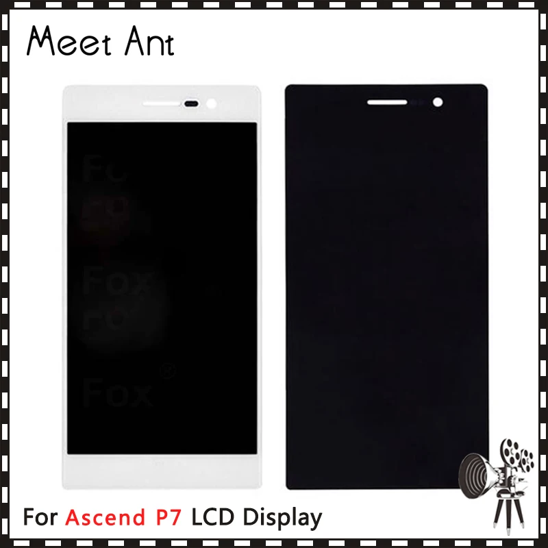 10 шт./лот высокое качество 5 0 ''для Huawei Ascend P7 ЖК-дисплей экран с кодирующий