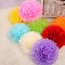 Sales Promotion 6 inch (15cm) Tissue Paper Pom Poms Wedding Party Decor Paper Flower For Wedding Decoration /Garden Supplies