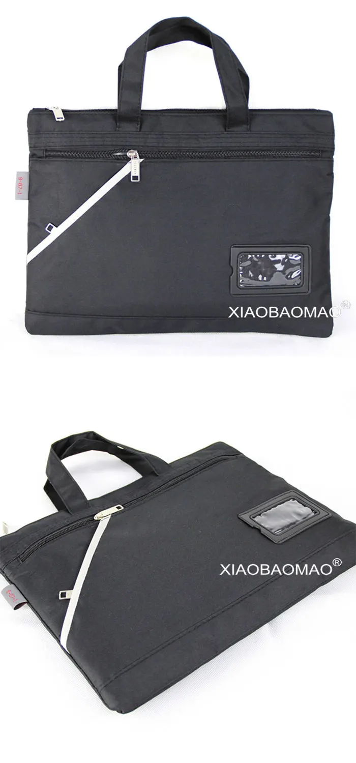 XIAOBAOMAO, классика, Бизнес класс, A4 молния файл сумки двойной+ карман на молнии для документов, документы, сумочка с отделением для позиции Размеры = 36 см x 26 см