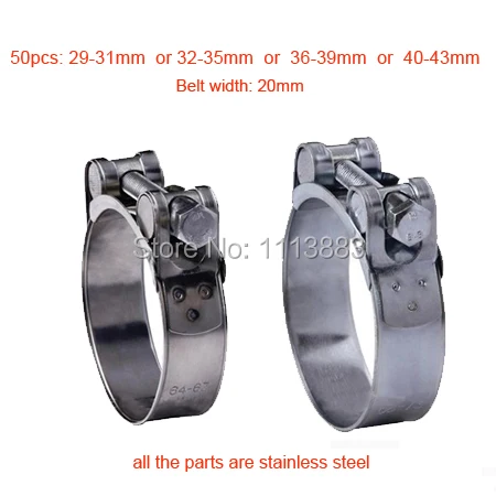 

Power Robust Pipe Clips T Bolt Stainless Steel Single Clamps