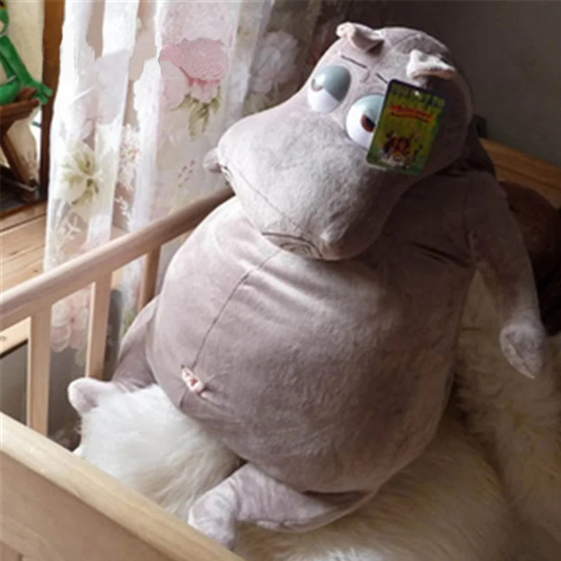 Fancytrader Giant Animal Hippo Plush Toy Stuffed Soft Fat font b Cute b font Cartoon Hippo