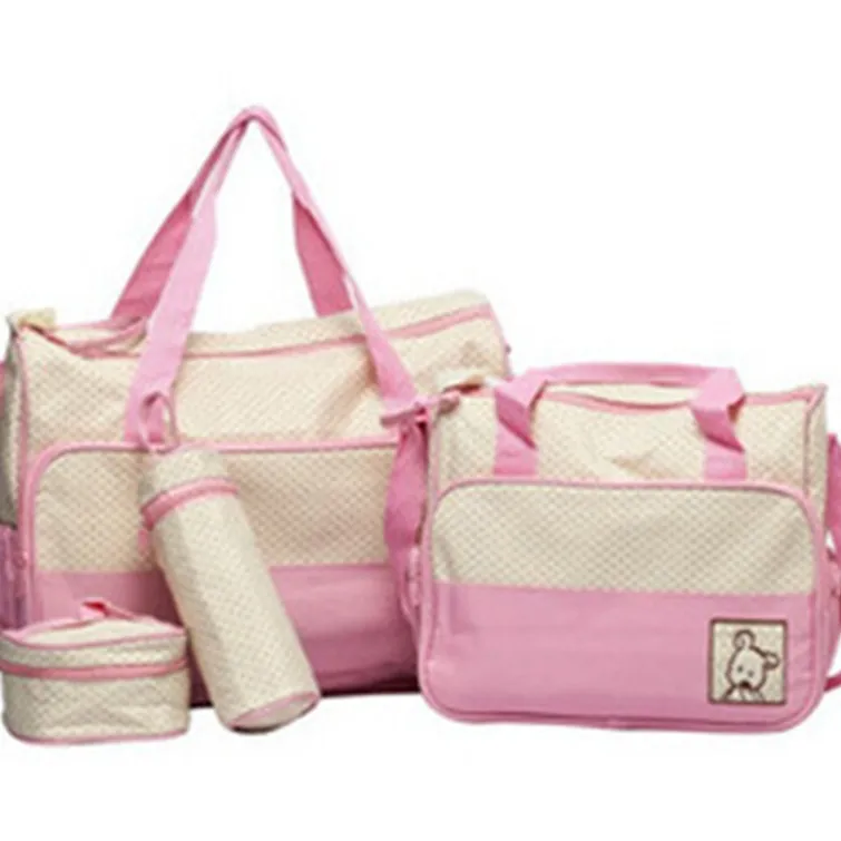 5 шт./компл. имеет большую сумку для подгузников детские пеленки сумки Прочный многофункциональные вместительные сумки Ёмкость подгузник детские сумки водонепроницаемые эко-сумки T0036