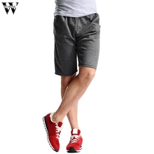 Womail Шорты Для мужчин, летнее модное однотонное Шорты Спортивная дышащая большой Размеры Спортивная эластичная резинка на талии, Шорты свободные подарки на каждый день m26