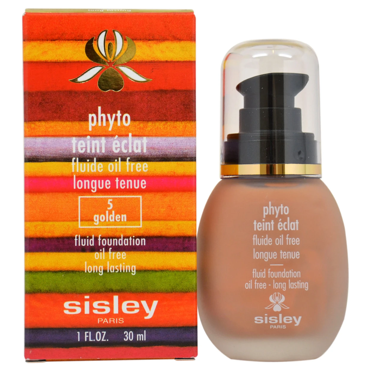 Phyto Fluid Foundation Oil Free - 5 Golden by Sisley for Women - 1 oz Foundation