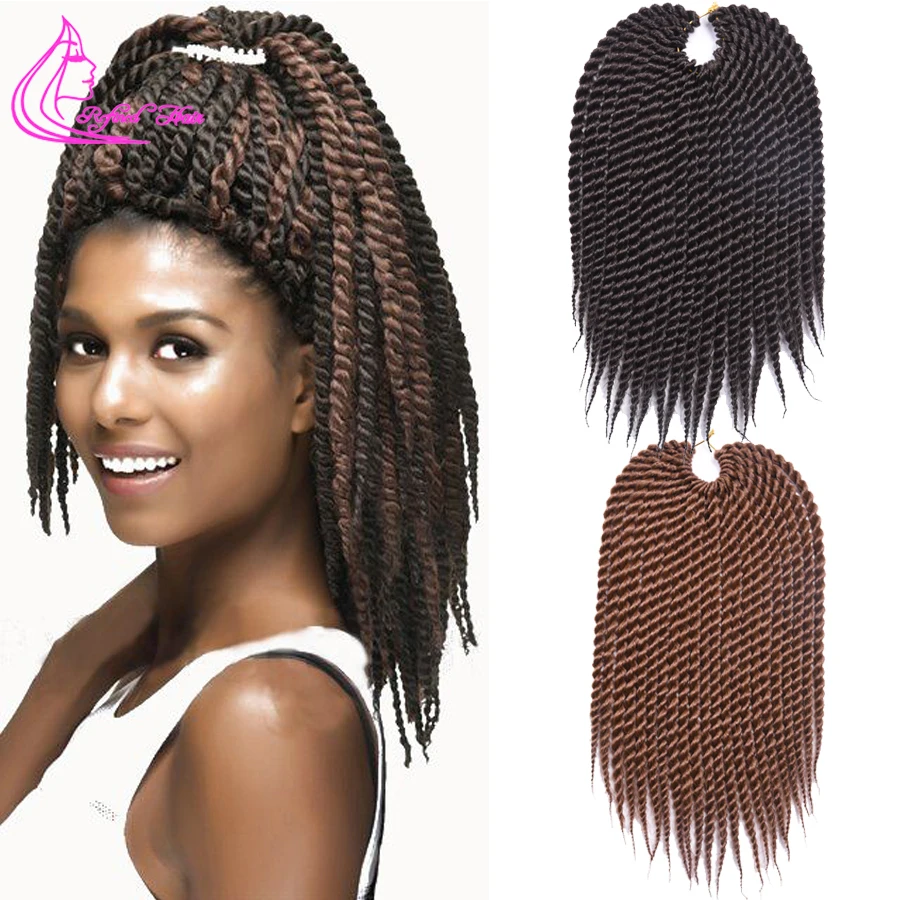 Promotion Afro Twist Crochet Hair Synthetic Crochet Braiding Hair Extensions 75g/pack 12 Havana Mambo Twist Crochet Braids