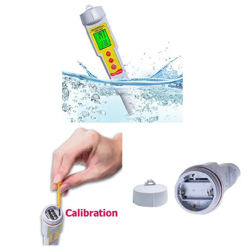 

Digital Water Quality ORP Meter Temperature Redox Tester Aquarium Thermometer Probe Swimming Pool Sewage Detection --M25