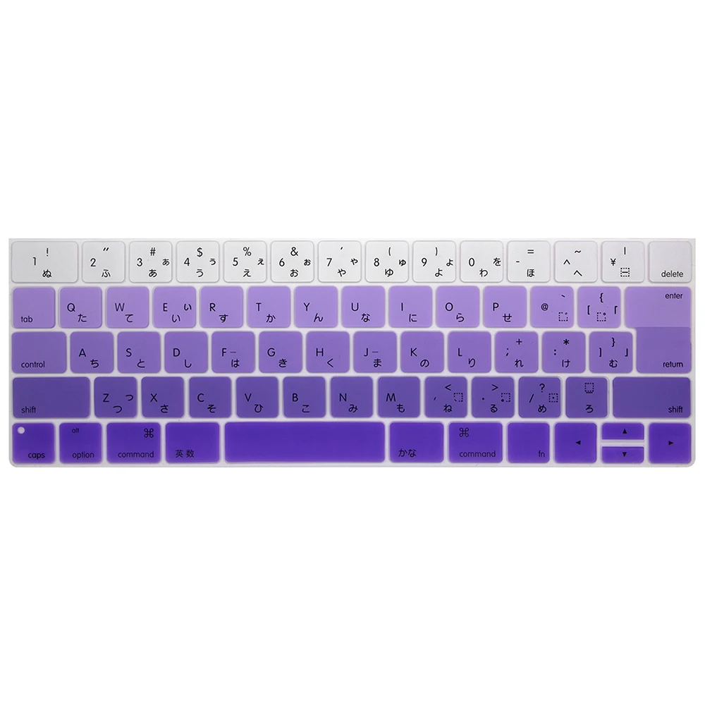 Японская версия клавиатура крышка в ноутбук клавиатура Чехлы для Mac book touch bar 13 15 дюймов Клавиатура для ноутбука Чехлы Чехол