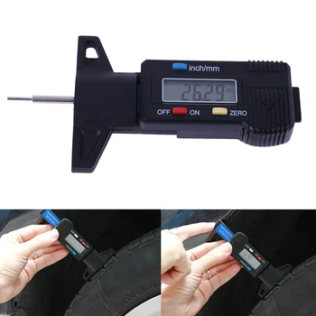 

0-25.4mm 0.01mm Precision Digital depth gauge caliper tread depth gauge LCD Tyre tread gauge for motorcycles,trucks and vehicles