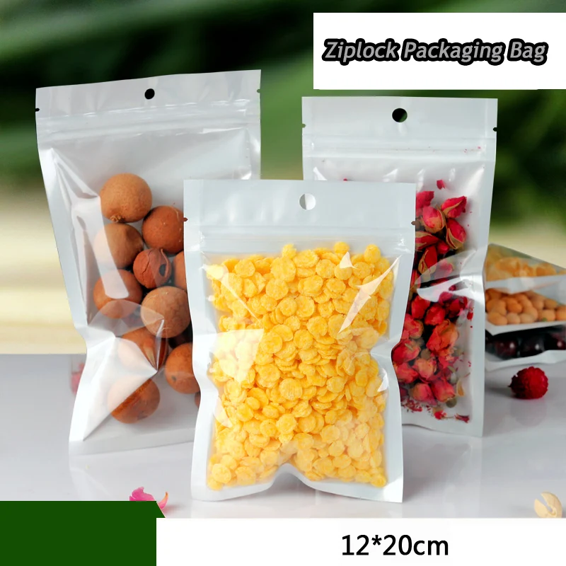 200pcs/lot 12cm*20cm*160mic High Quality Clear And White Plastic