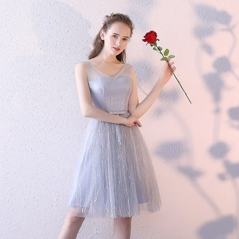 Gray Chinese Oriental Party Wedding Female Noble Cheongsam Off Shoulder Evening Dress Elegant Modern Celebrity Banquet Dresses