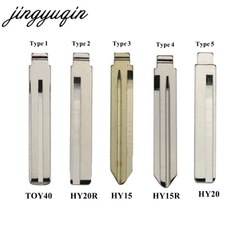 Keyforkess HY15/HY20/TOY40 Flip Remote Key Shell Fob per Hyundai Solaris ix35 ix45 ELANTRA Santa Fe HB20 Verna Solaris 3 pulsanti - Jingyuqin HY15 HY20 TOY40 Flip Remote Key Shell Fob per Hyundai Solaris ix35 ix45 ELANTRA