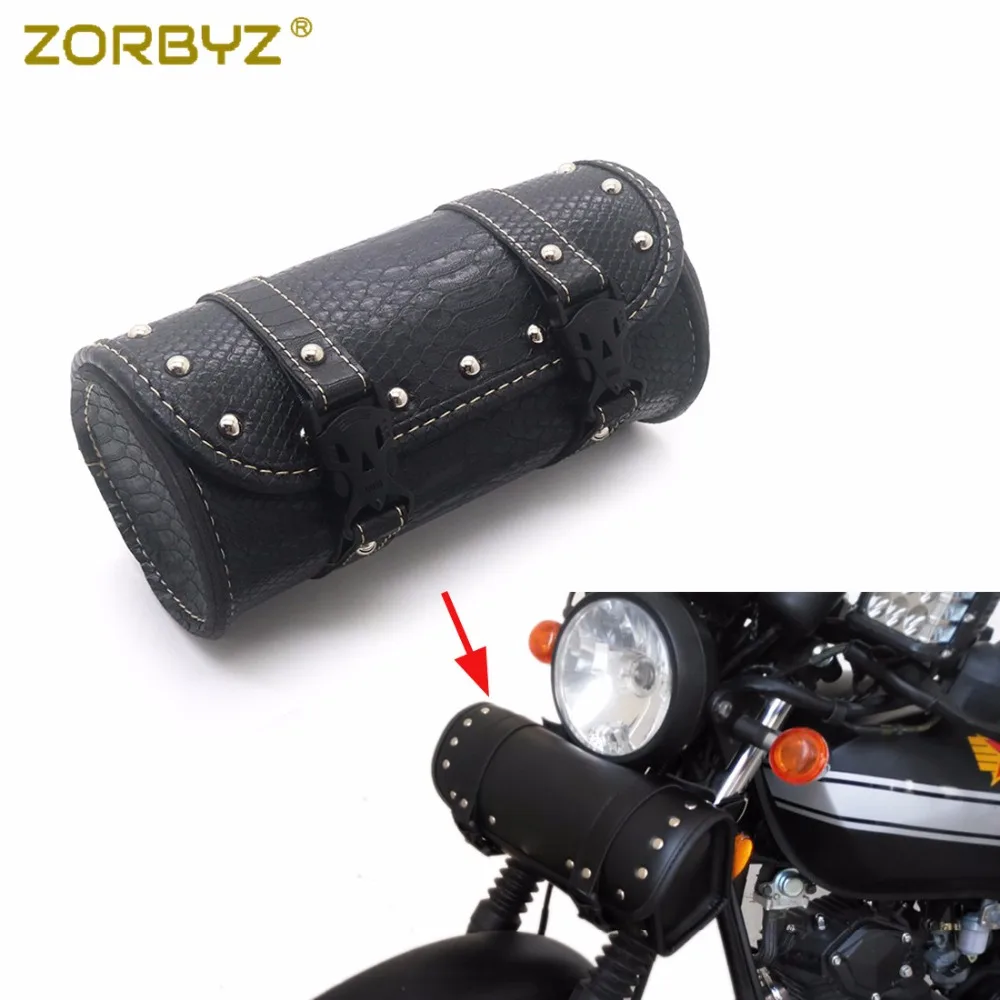 ZORBYZ мини мотоциклетная черная сумка из искусственной кожи на руль для