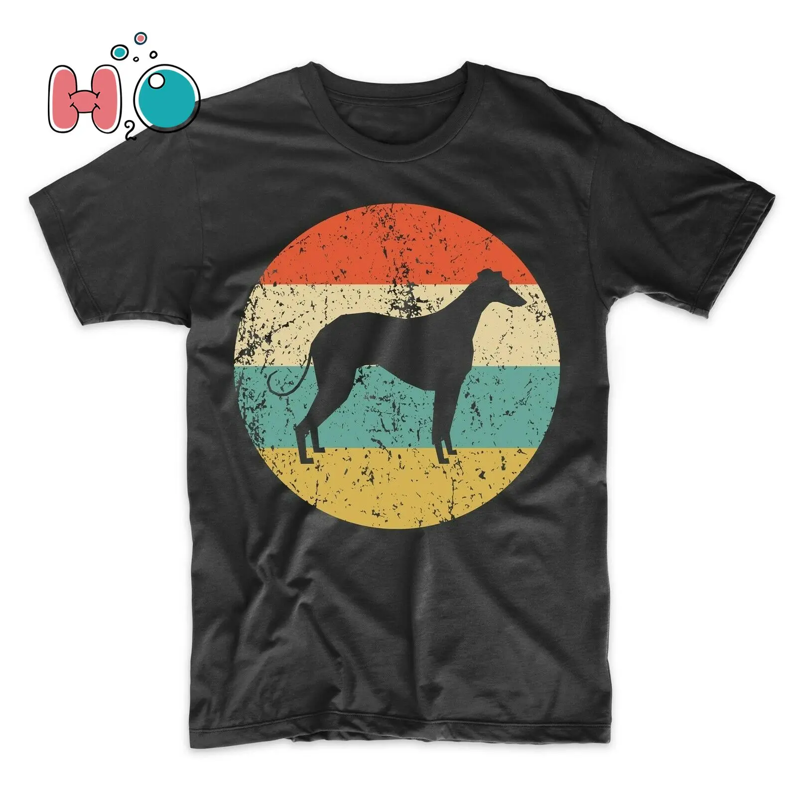 

Greyhound Shirt - Vintage Retro Greyhound Men's T-Shirt - Dog Icon Shirt