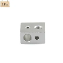 3pcs/lot High Quality MK8 Heater Block Aluminum oxidation process of 3D Printer Extruder for Anet A6/Anet A8