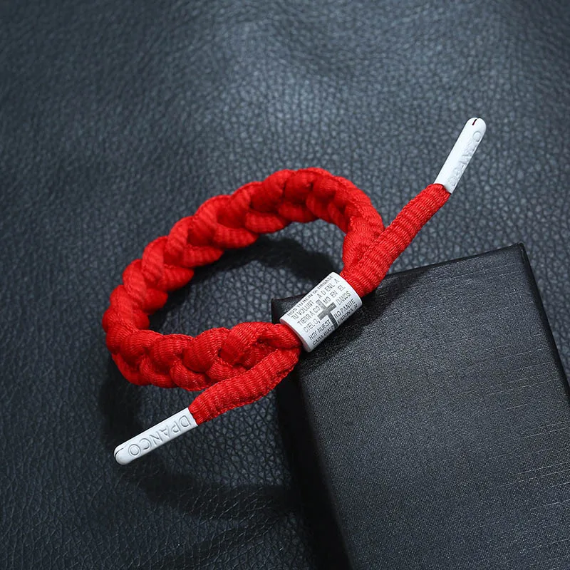 Fashion hand-woven lace hand strap student couple lace woven color hand rope hot sale - Metal Color: 01