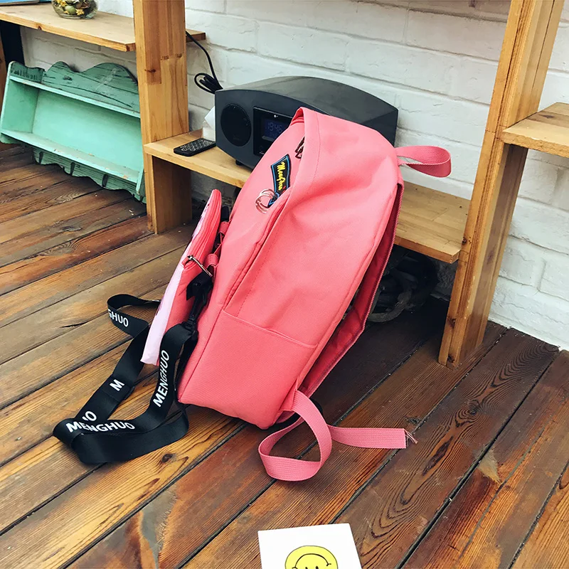 2017 Hot Multifuncional Personalized Detachable Pocket Backpack Fashion Separable Shoulder Bag 2pc School Bag Casual Travel Bags (37)