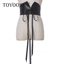 Moda Mujer Cinturones Elásticos Anchos de Encaje Arco Vintage Estiramiento Suave Cuero de la Pu Del Todo Fósforo Negro Cummerbunds Marca de Lujo de Alta Calidad Moda Mujer Cinturones Elásticos Anchos de Encaje Arco Vintage Estiramiento Suave Cuero de la Pu Del Todo Fósforo Negro Cummerbunds Marca de Lujo de Alta Calidad