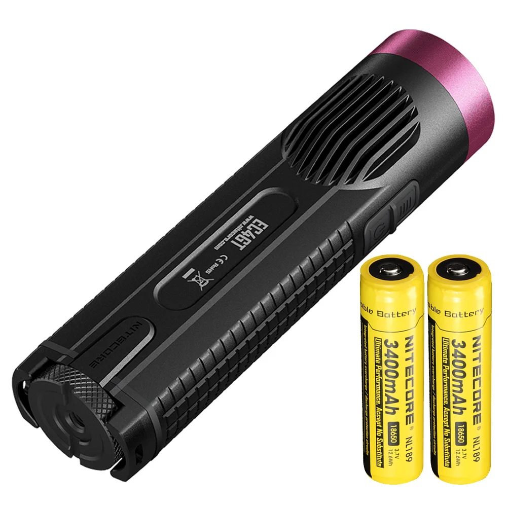Портативный фонарик NITECORE EC4GT/Red 1000 лм для охоты и рыбалки с аккумулятором 2 шт.|light