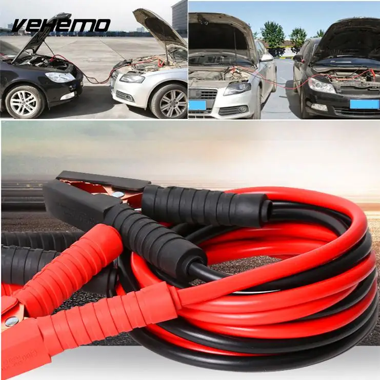 Vehemo con Clip Cable de refuerzo Cable de salto Cable de arranque de batería de coche línea de alimentación segura Vehemo con Clip Cable de refuerzo Cable de salto Cable de arranque de batería de coche línea de alimentación segura