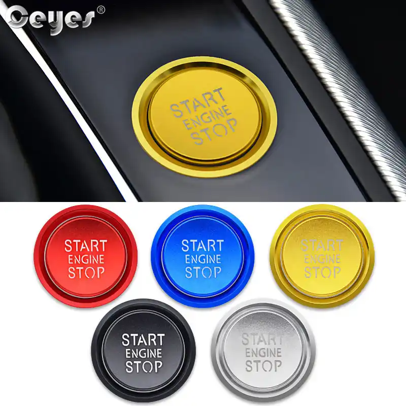Ceyes Car Styling Sticker Accessories Ring Auto Engine Start Stop Button Cover Case For Audi A6 B8 A6l Q5 8r A4 C7 B9 A7 Bt 2018 Car Stickers Aliexpress