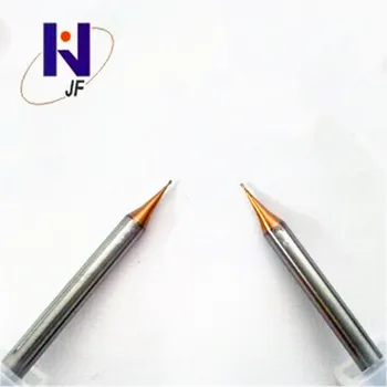 

JF R0.45*1.8*D4*50*2F Solid Carbide Micro Ball Nose end mills 55 HRC TiSiN Coated NON-JFVQ serise