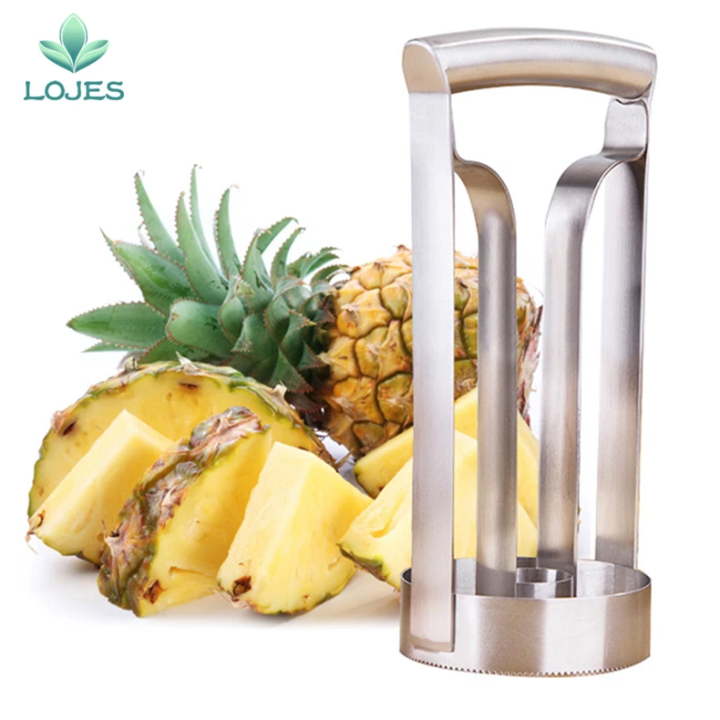 

Stainless Steel Fruit Pineapple Slicer Peeler Cutter Kitchen Fruit Tool Easy Tool Pineapple Peeler Cut Device