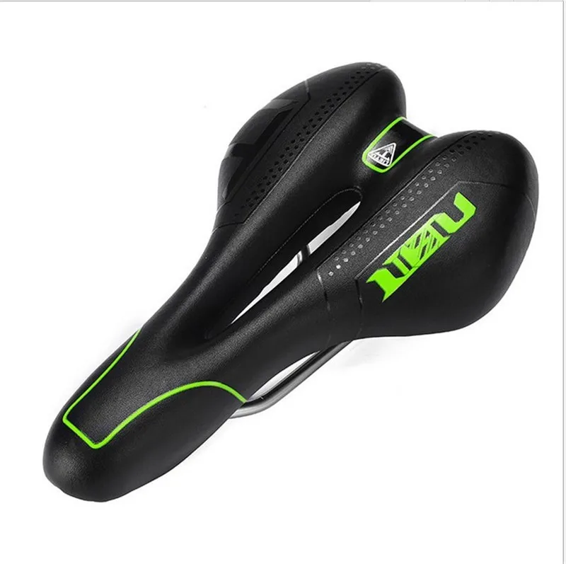 BASECAMP Hollow Breathable Bicycle Saddles Gel Leather MTB Mountain