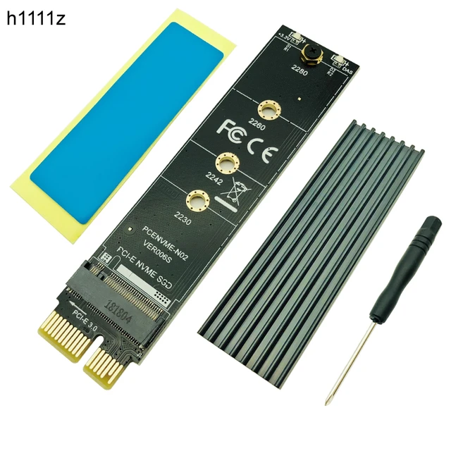 Dual M.2 PCIe SSD Adapter Card NVME/AHCI - Convertisseurs et