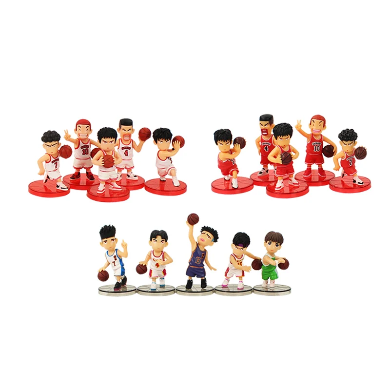 5 قطعة/الوحدة سلام دنك Shohoku لاعب كرة السلة صور رمزية الشكل دمية Hanamichi Sakuragi Rukawa Kaede الذي لعبة مجسمة للأطفال 5 قطعة/الوحدة سلام دنك Shohoku لاعب كرة السلة صور رمزية الشكل دمية Hanamichi Sakuragi Rukawa Kaede الذي لعبة مجسمة للأطفال
