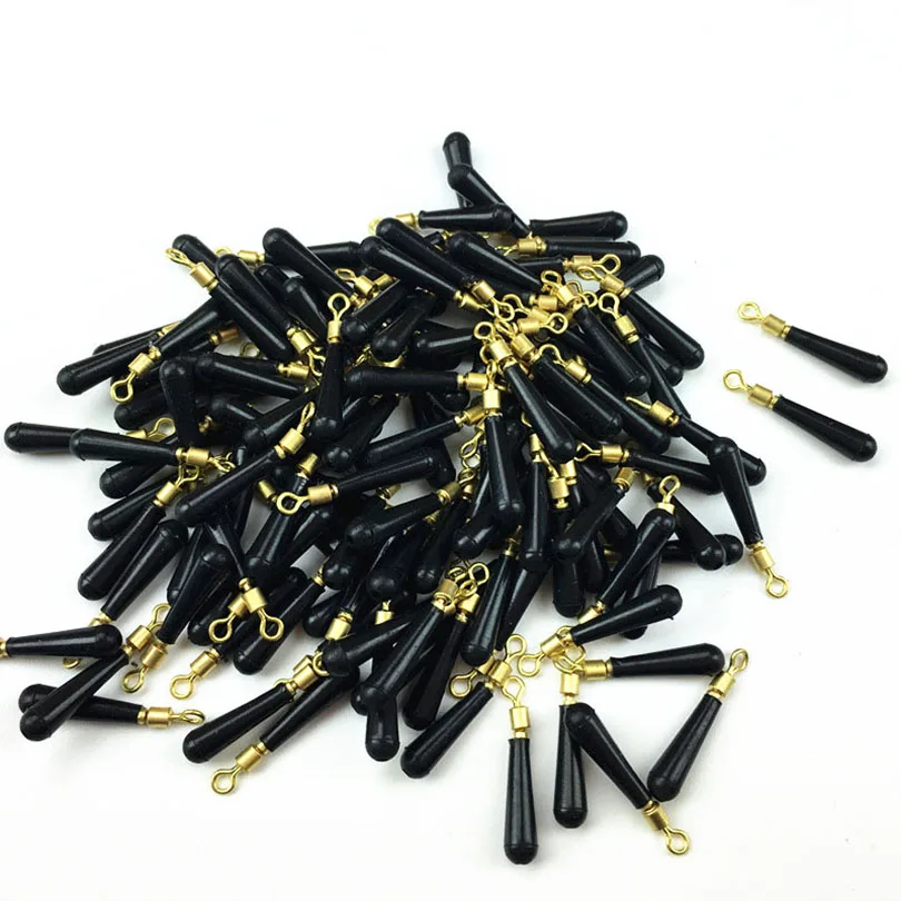 

30pcs/lot Fishing Gear Block rotation drift fishing accessory bobber copper and rubber tools Fishing Accessories WQ159