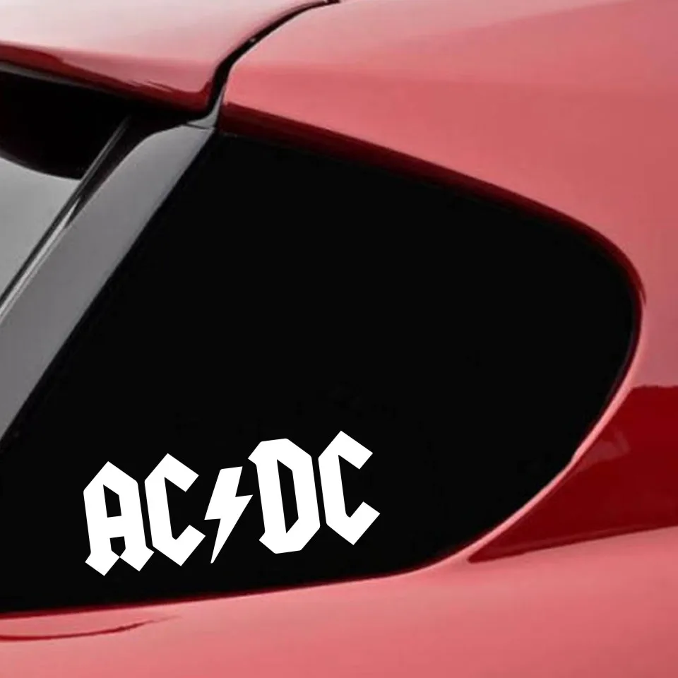 Смешная ACDC Автомобильная наклейка и Наклейка 3D Автомобильная мультяшная виниловая наклейка светоотражающая Автомобильная наклейка аксессуары для стайлинга автомобиля Наклейка s