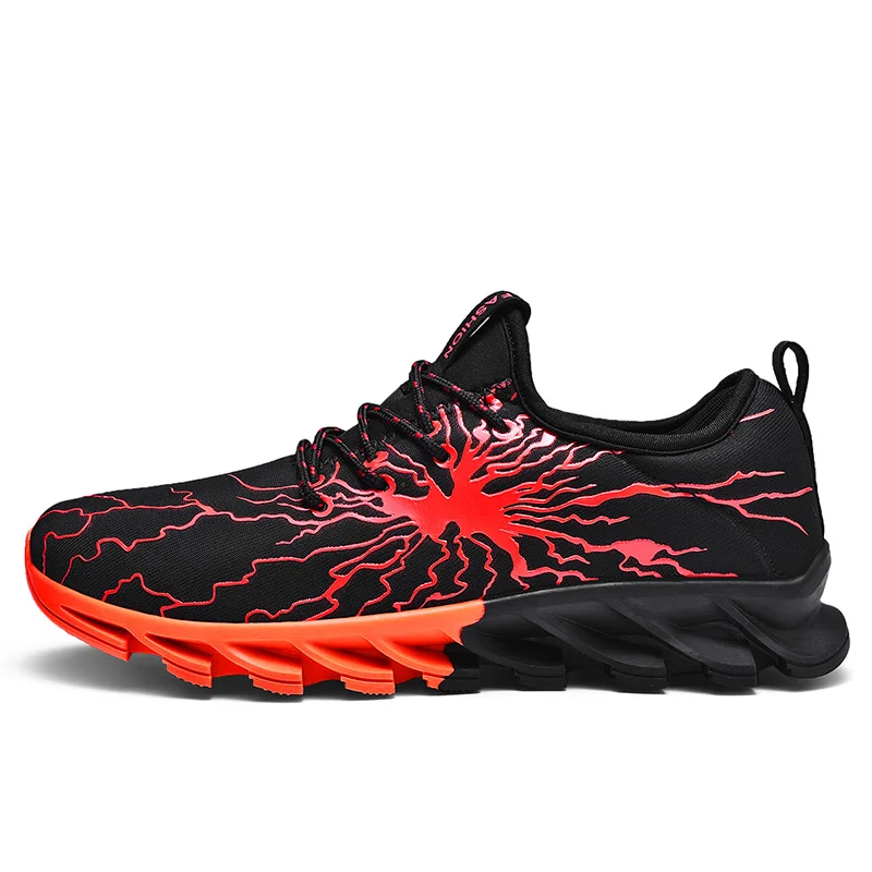 Men Running Shoes Blade Sneakers Women Cushioning Outdoor Men Sport Shoes Jogging Athletic Shoes Male Trainer Zapatillas Hombre - Цвет: BL-orange