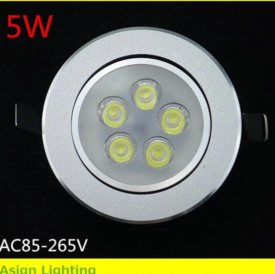 3 Вт 5 Вт 7 Вт светодиодный вниз светильник утопленный свет пятна AC85V~ 265V для домашнего освещения
