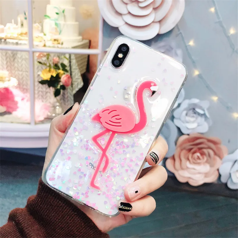 Для iPhone 6S 7 8 plus XS MAX XR 11 Pro Samsung Galaxy S7 edge S8 9 S10 Note8 чехол милый Блестящий 3D для телефона