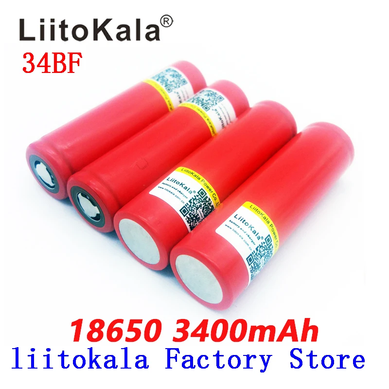 Liitokala 18650 3400mah 3,7 V аккумулятор NCR18650BF перезаряжаемый аккумулятор 18650