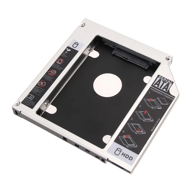 Модный Универсальный 12 6*12 7*1 27 см размер SATA для 2nd HDD HD SSD жесткий диск 7 мм CD/DVD