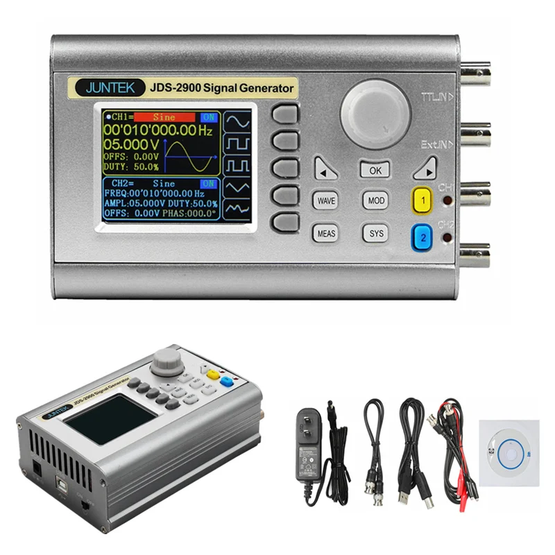 Online JDS2900 15M 15 MHz generador de señal de Control Digital de doble canal DDS señal de función de frecuencia del generador metros arbitraria 40%