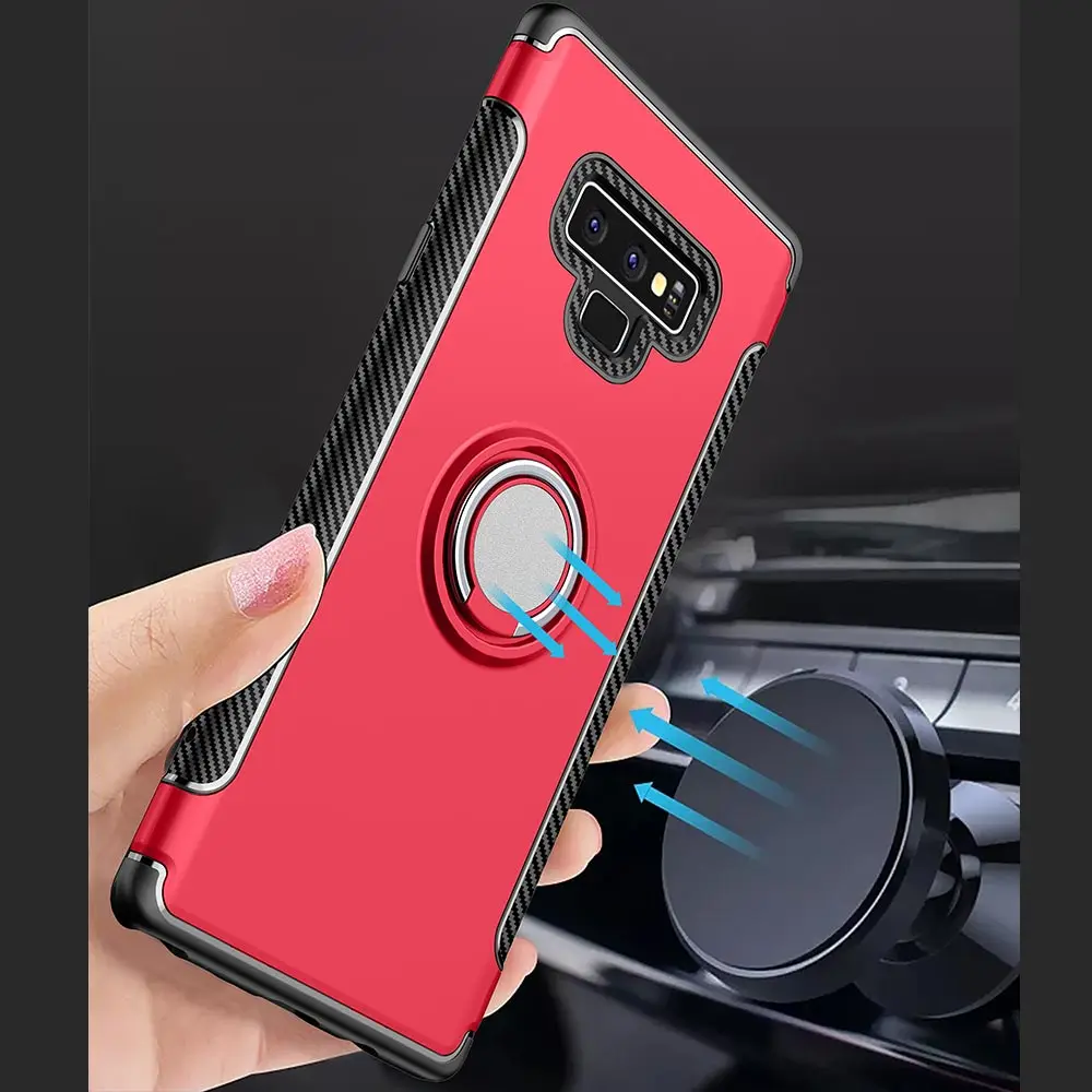 

YOYO DEER Hybrid Case for Samsung Galaxy Note 9 Magnetic Car Holder Shockproof TPU+PC Back Cover for Samsung Note9 Phone Cases