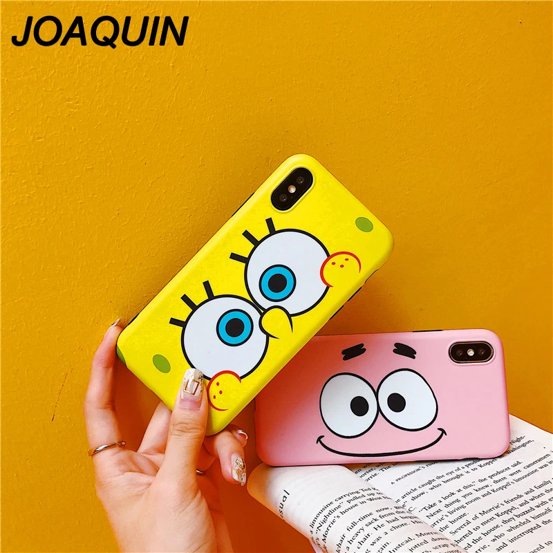 Cute Cartoon SpongeBob SquarePants Sponge Bob Phone Case for Apple iPhone XR XS Max X 8 7 6 6S Plus 10 Cover 8Plus Cases Cute Cartoon SpongeBob SquarePants Sponge Bob Phone Case for Apple iPhone XR XS Max X 8 7 6 6S Plus 10 Cover 8Plus Cases